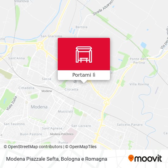 Mappa Modena Piazzale Sefta