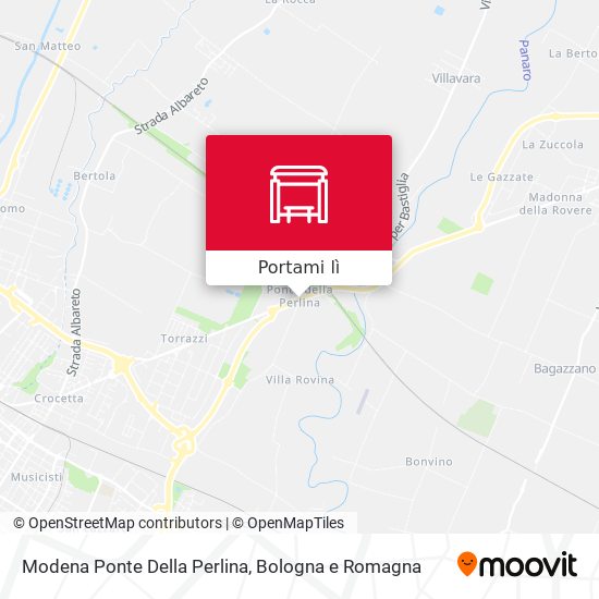 Mappa Modena Ponte Della Perlina