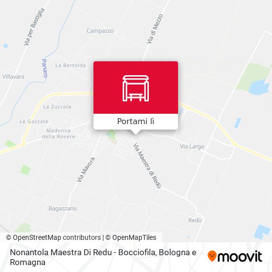 Mappa Nonantola Maestra Di Redu - Bocciofila
