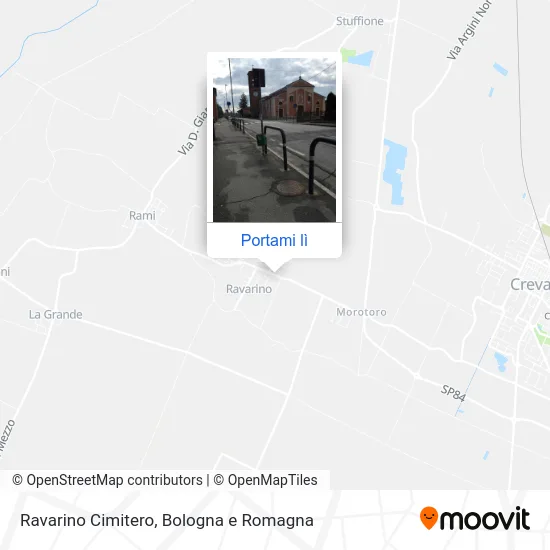 Mappa Ravarino Cimitero