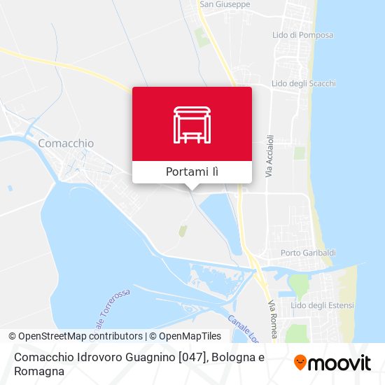 Mappa Comacchio Idrovoro Guagnino [047]