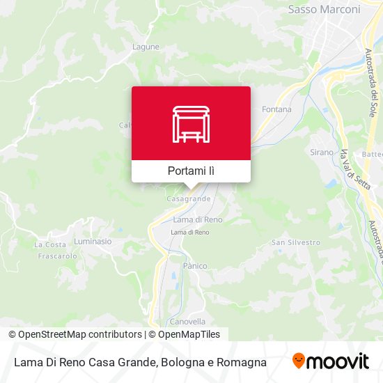 Mappa Lama Di Reno Casa Grande