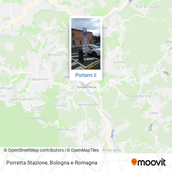 Mappa Porretta Stazione