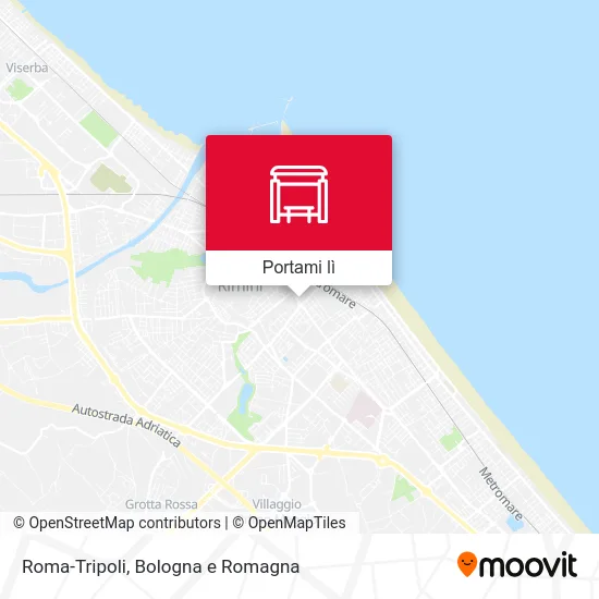 Mappa Roma-Tripoli