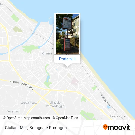 Mappa Giuliani-Milli