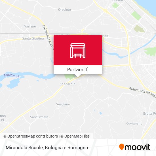 Mappa Mirandola Scuole