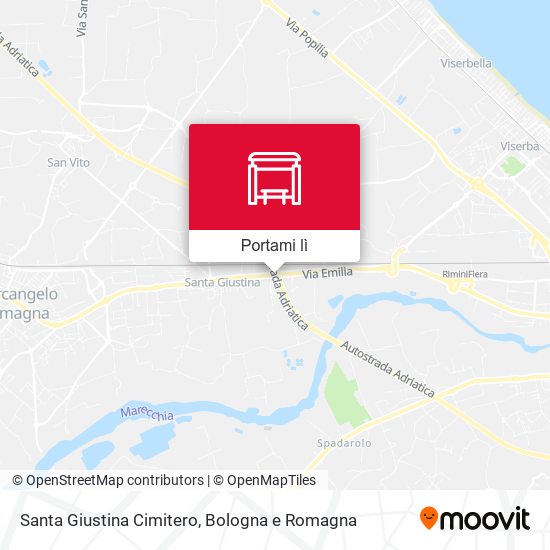 Mappa Santa Giustina Cimitero