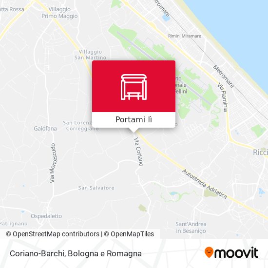 Mappa Coriano-Barchi