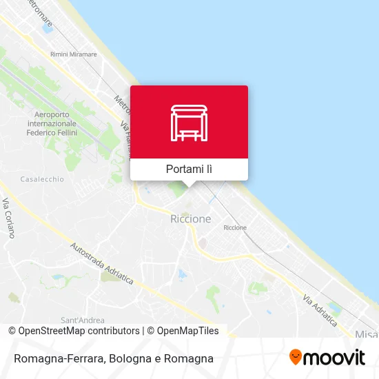 Mappa Romagna-Ferrara