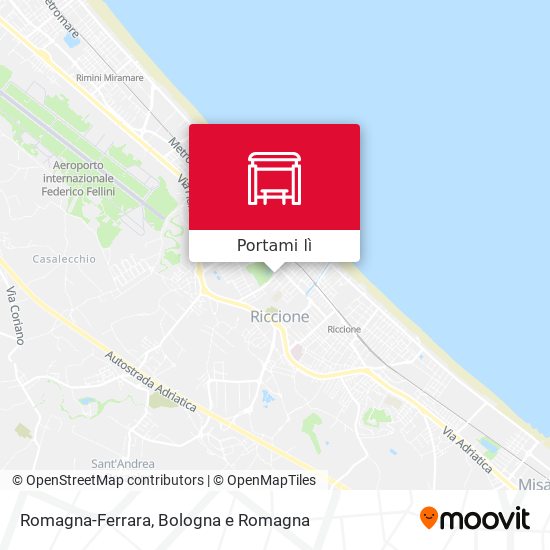 Mappa Romagna-Ferrara