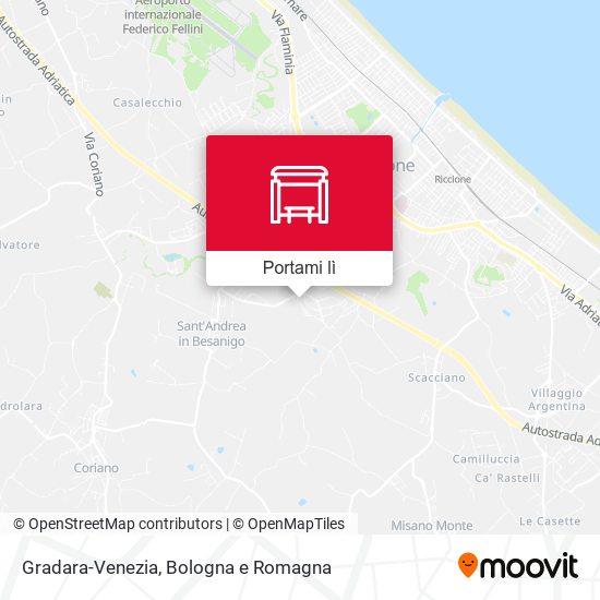 Mappa Gradara-Venezia