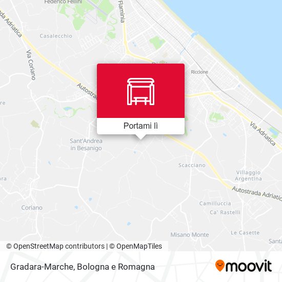 Mappa Gradara-Marche
