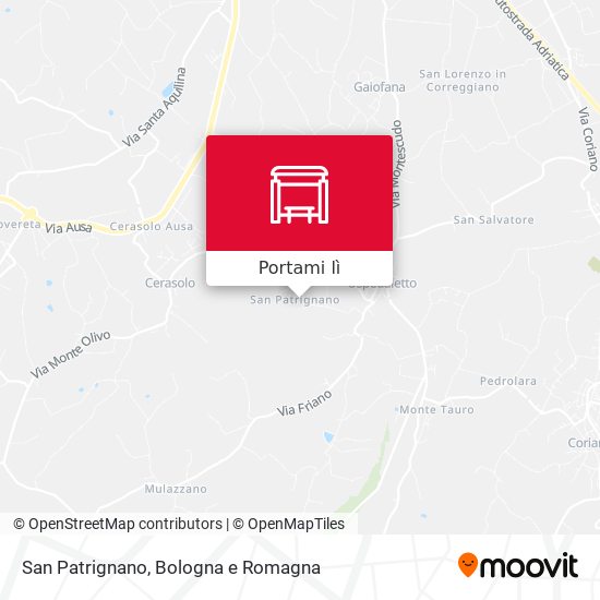 Mappa San Patrignano