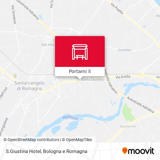 Mappa S.Giustina Hotel