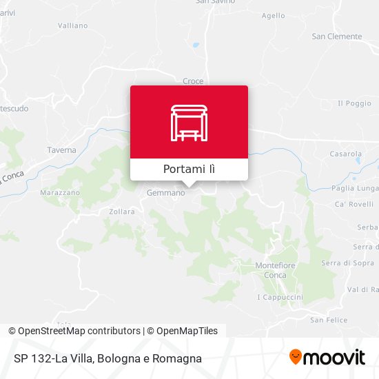 Mappa SP 132-La Villa