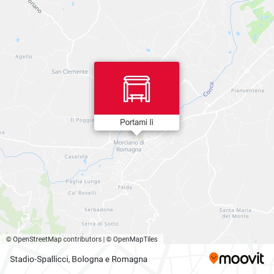 Mappa Stadio-Spallicci