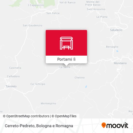 Mappa Cerreto-Pedreto
