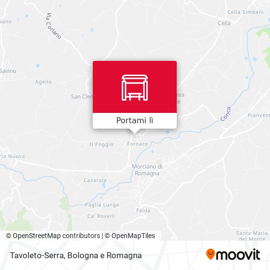 Mappa Tavoleto-Serra