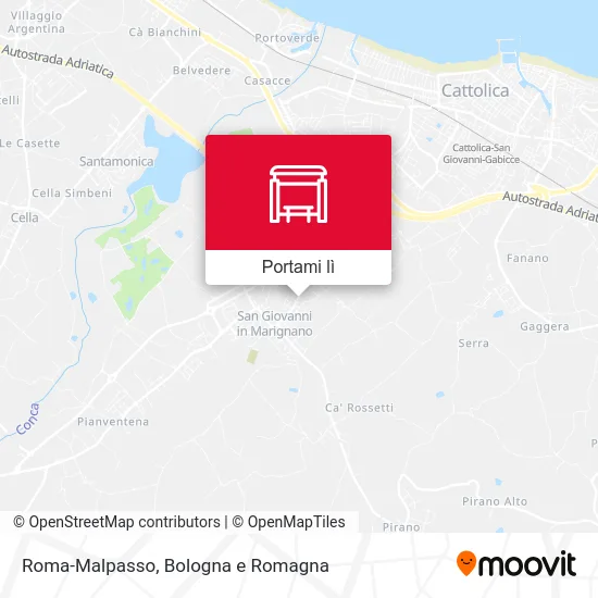 Mappa Roma-Malpasso