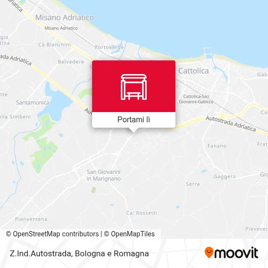 Mappa Z.Ind.Autostrada