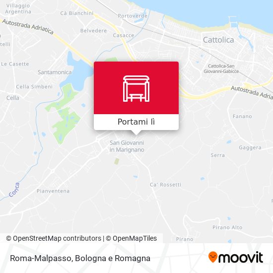 Mappa Roma-Malpasso