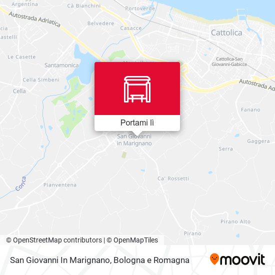 Mappa San Giovanni In Marignano
