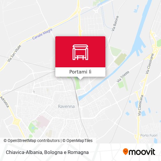 Mappa Chiavica-Albania