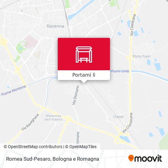 Mappa Romea Sud-Pesaro