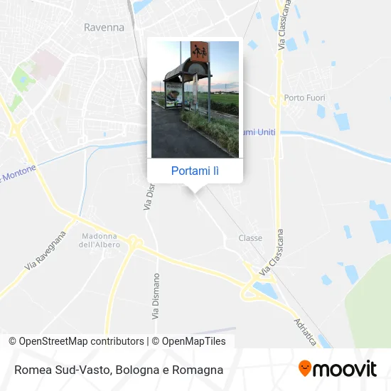 Mappa Romea Sud-Vasto