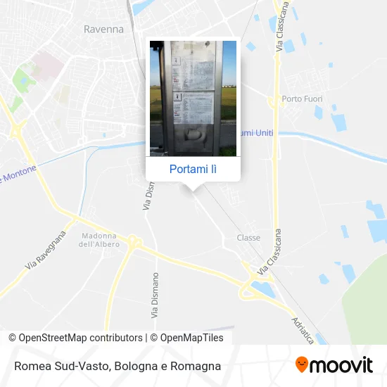 Mappa Romea Sud-Vasto