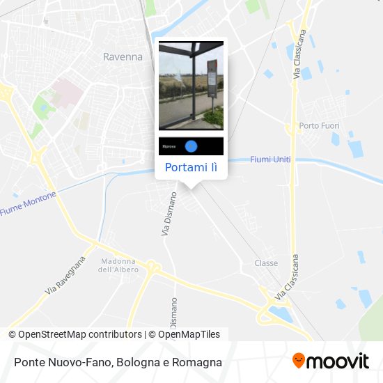 Mappa Ponte Nuovo-Fano