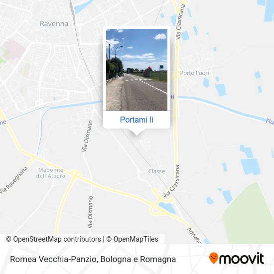 Mappa Romea Vecchia-Panzio