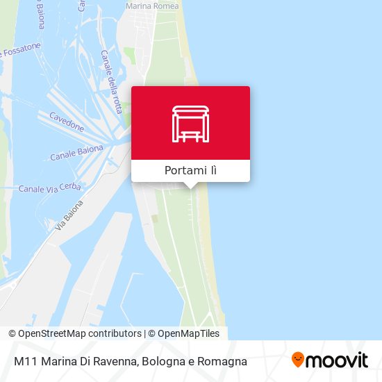 Mappa M11 Marina Di Ravenna