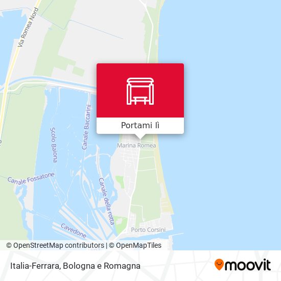 Mappa Italia-Ferrara