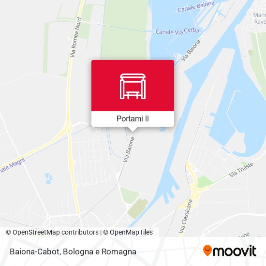 Mappa Baiona-Cabot