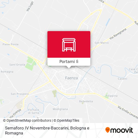 Mappa Semaforo IV Novembre-Baccarini