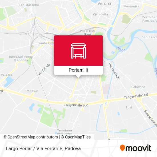 Mappa Largo Perlar / Via Ferrari B