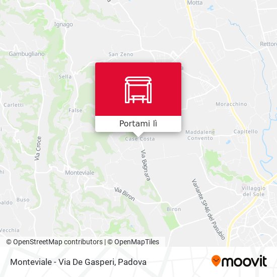 Mappa Monteviale - Via De Gasperi