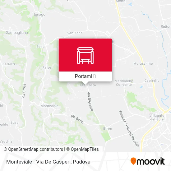 Mappa Monteviale - Via De Gasperi