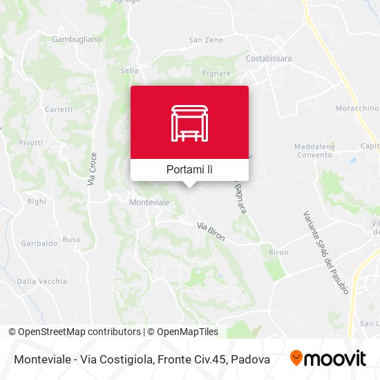Mappa Monteviale - Via Costigiola, Fronte Civ.45