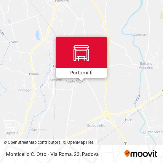 Mappa Monticello C. Otto - Via Roma, 23