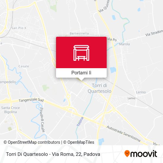 Mappa Torri Di Quartesolo - Via Roma, 22