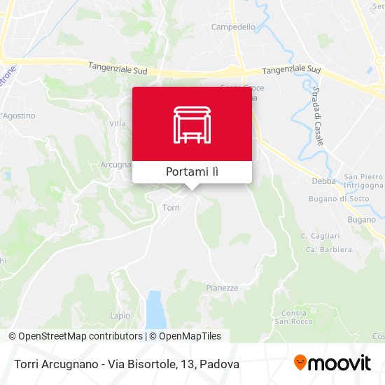 Mappa Torri Arcugnano - Via Bisortole, 13