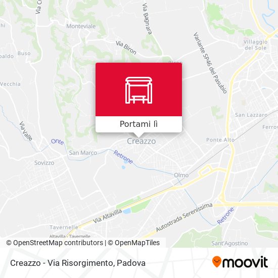 Mappa Creazzo - Via Risorgimento