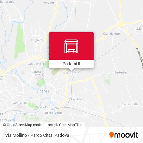 Mappa Via Mollino - Parco Città