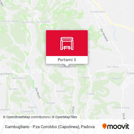Mappa Gambugliano - P.za Corobbo (Capolinea)