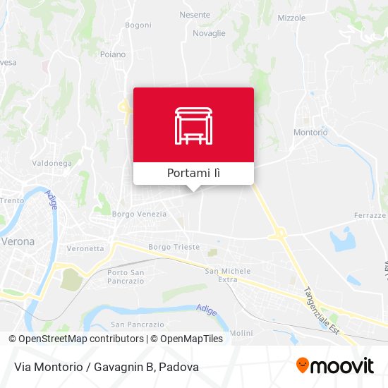 Mappa Via Montorio / Gavagnin B