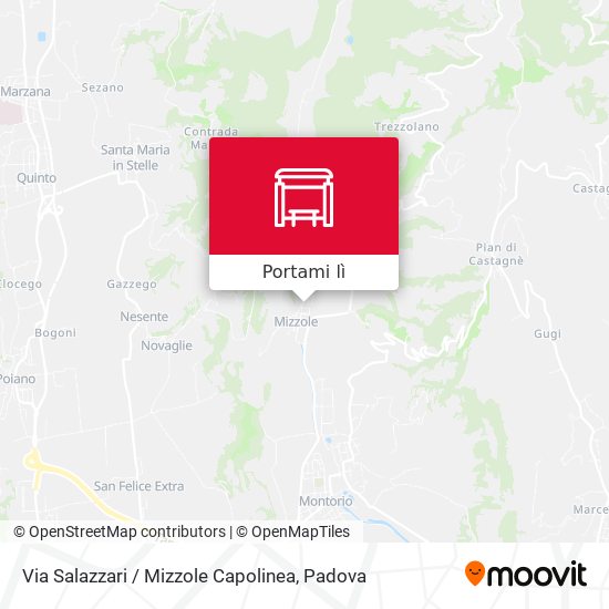 Mappa Via Salazzari / Mizzole Capolinea
