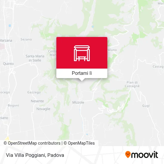 Mappa Via Villa Poggiani