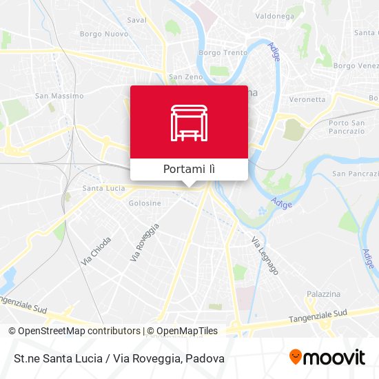 Mappa St.ne Santa Lucia / Via Roveggia